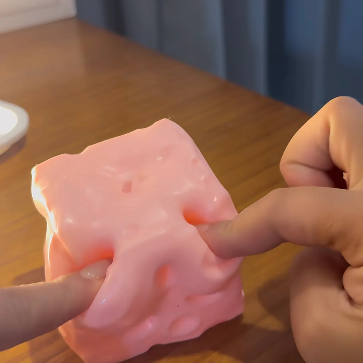 Large Cheese Vaseline Squishy Toy