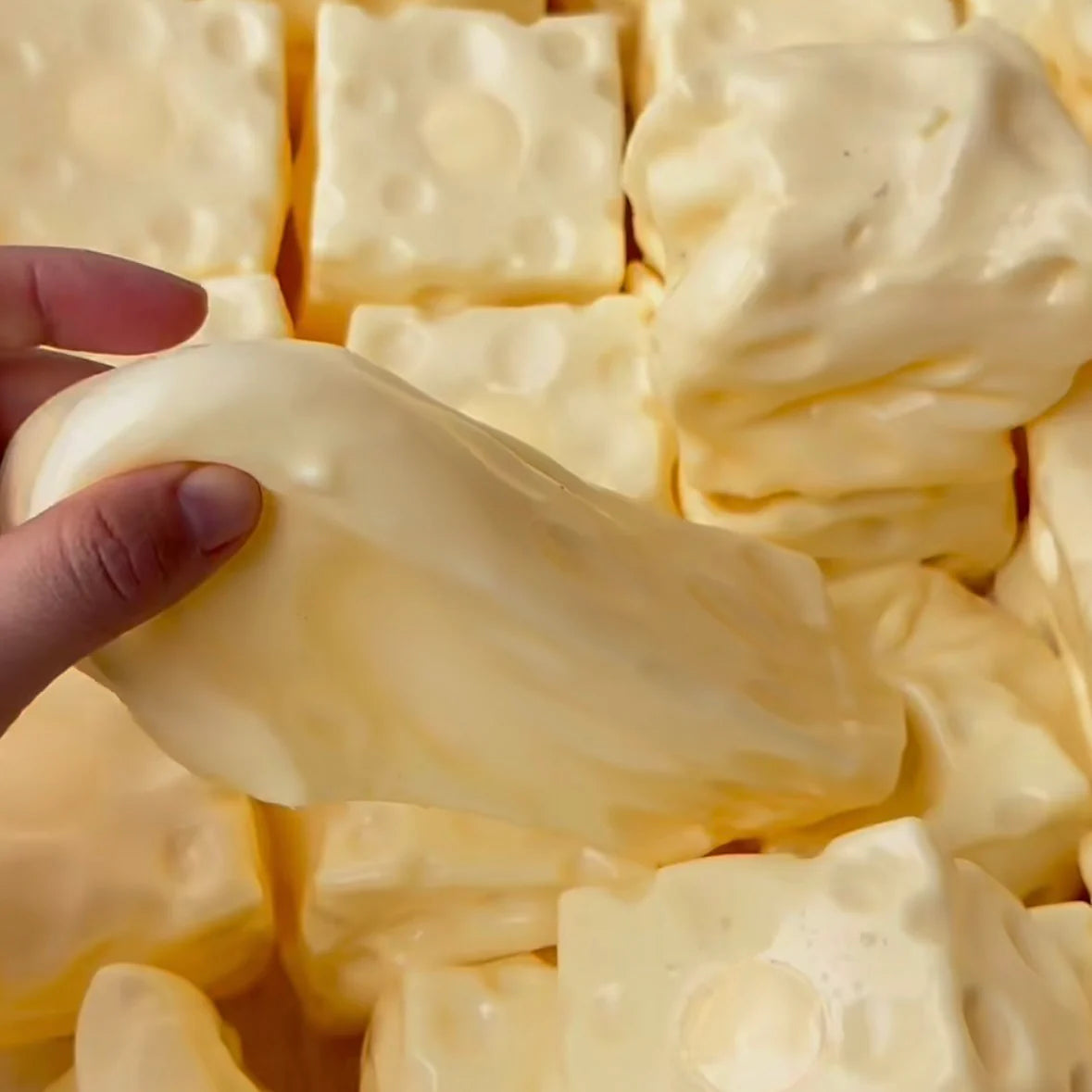 Large Cheese Vaseline Squishy Toy
