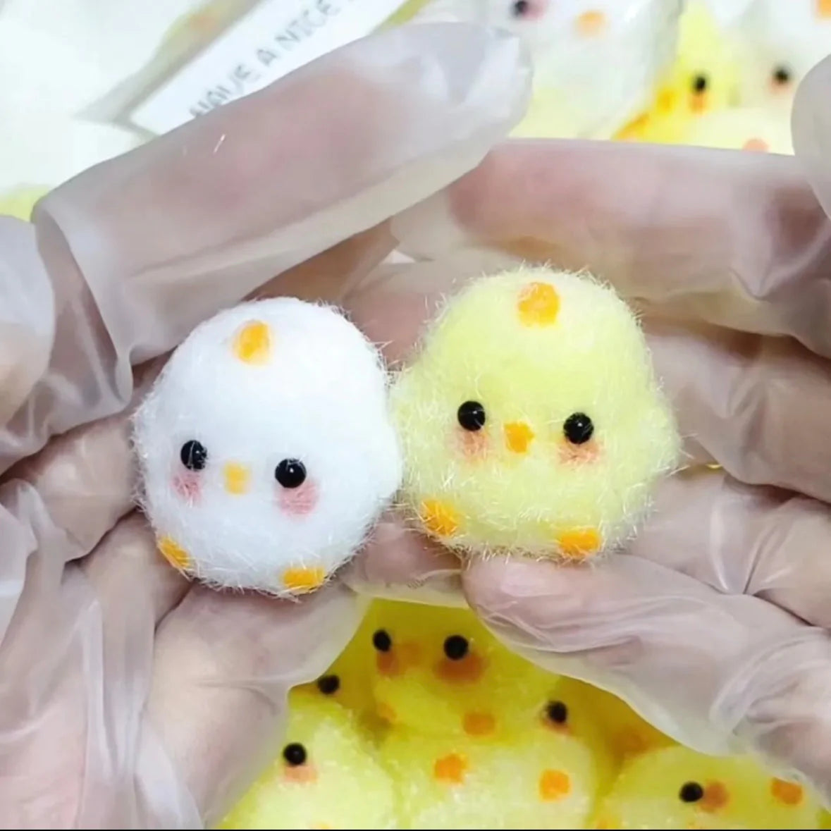 Handmade Mini Chicks Squishy Toy