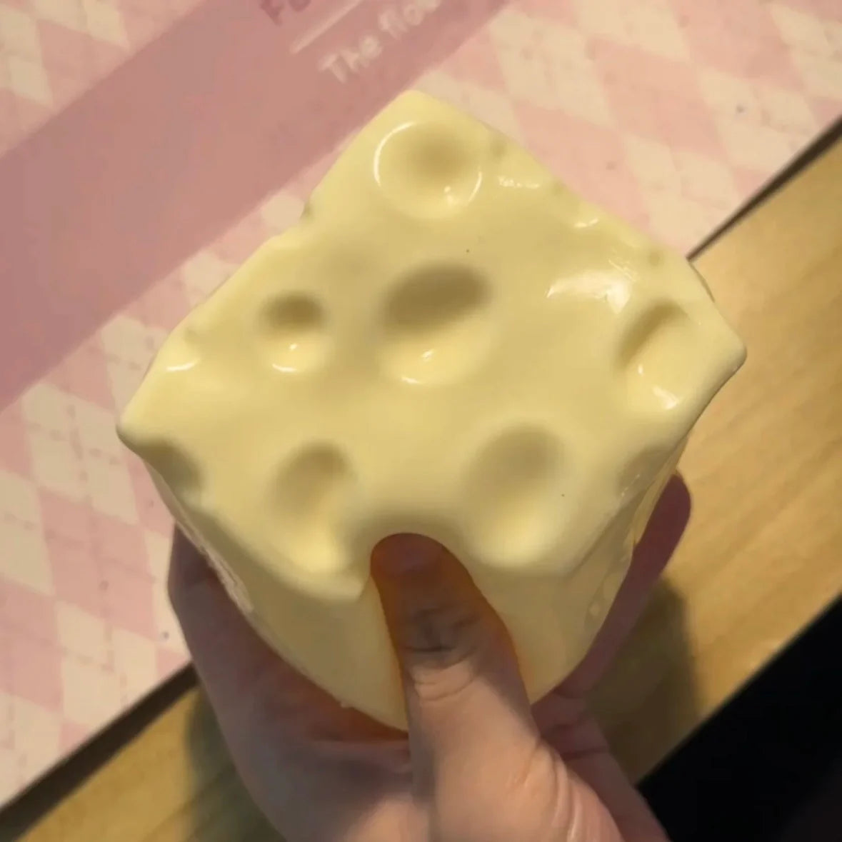 Large Cheese Vaseline Squishy Toy