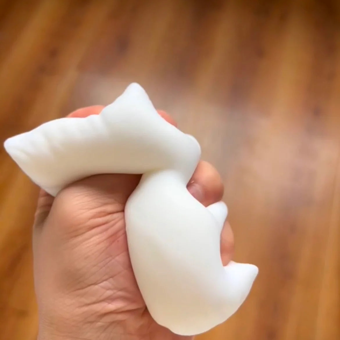 White Fluffy Pillow Squishy Toy