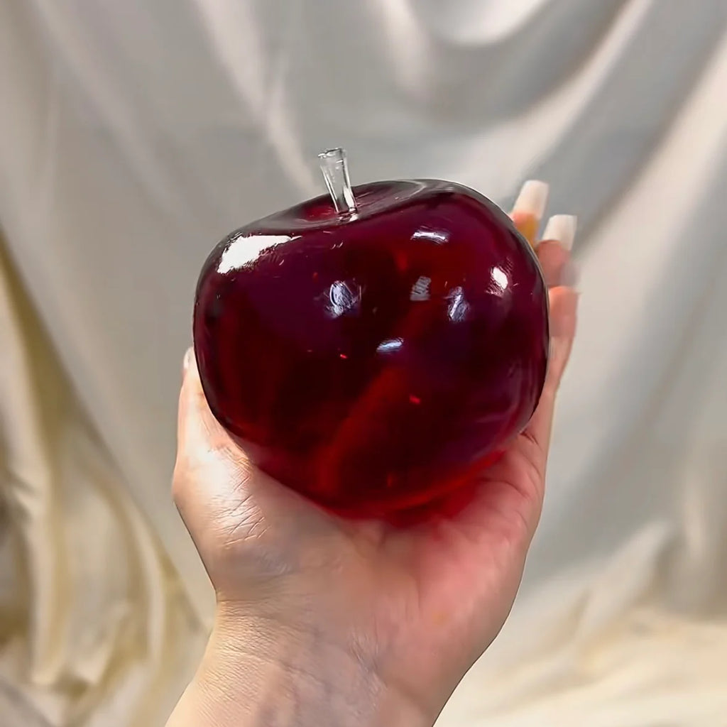 Red Crystal Apple Squishy Toy