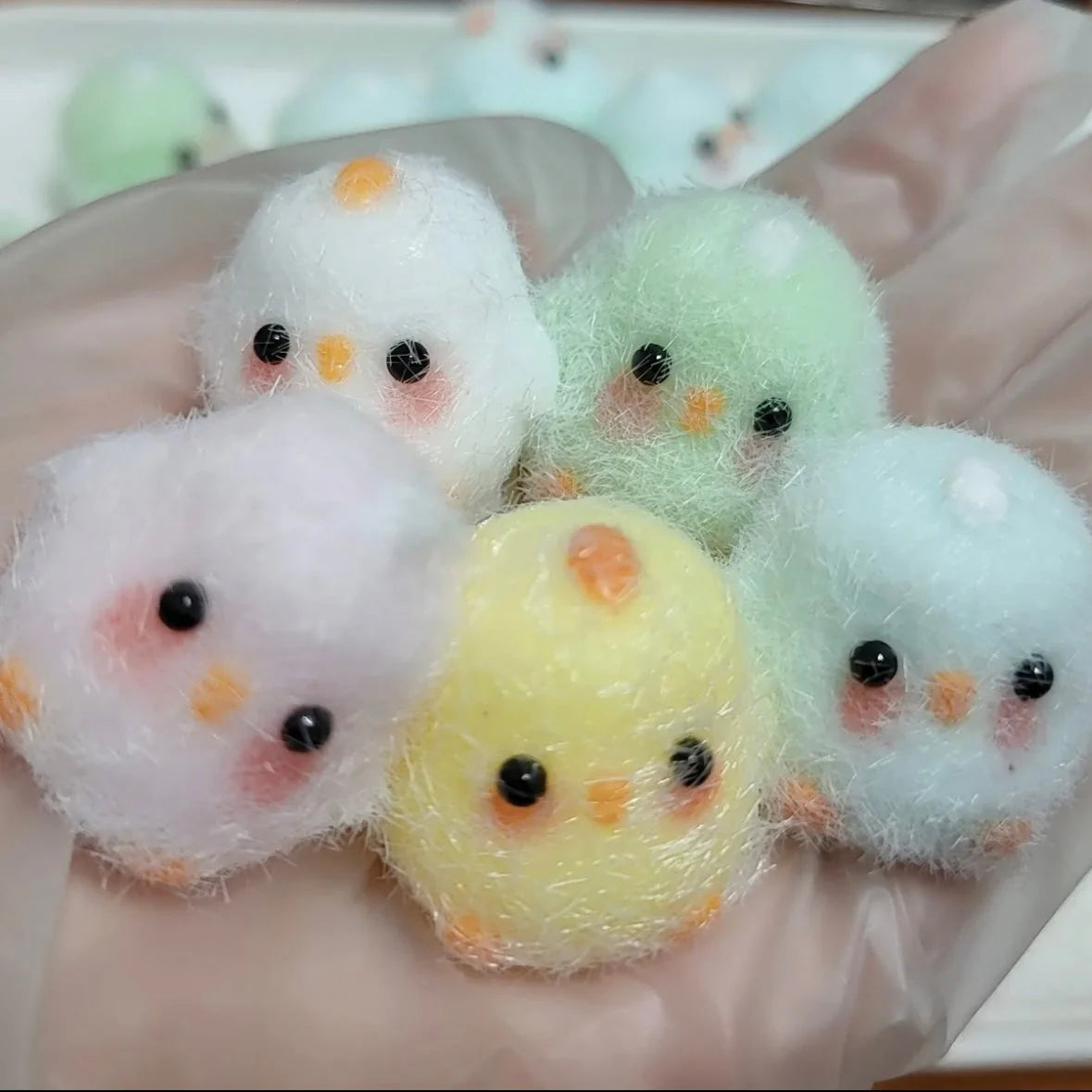 Handmade Mini Chicks Squishy Toy