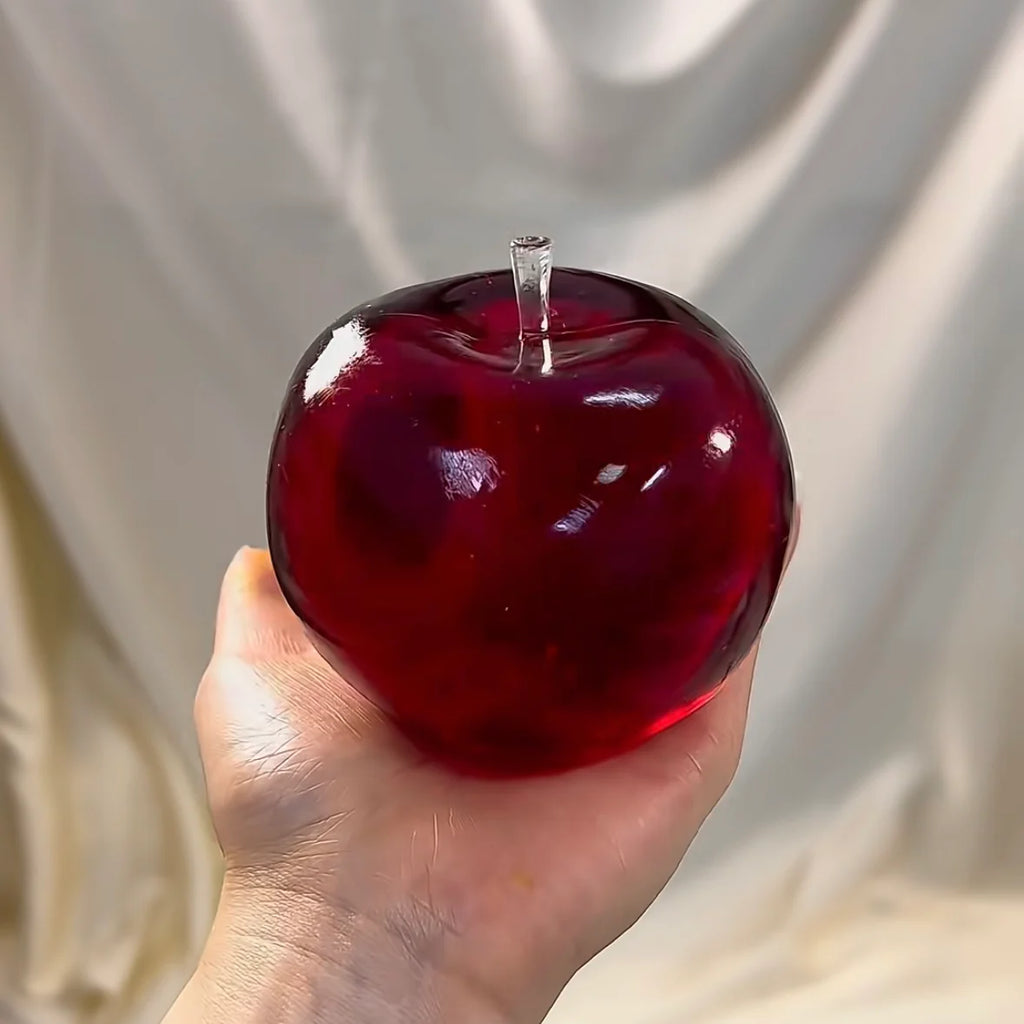 Red Crystal Apple Squishy Toy